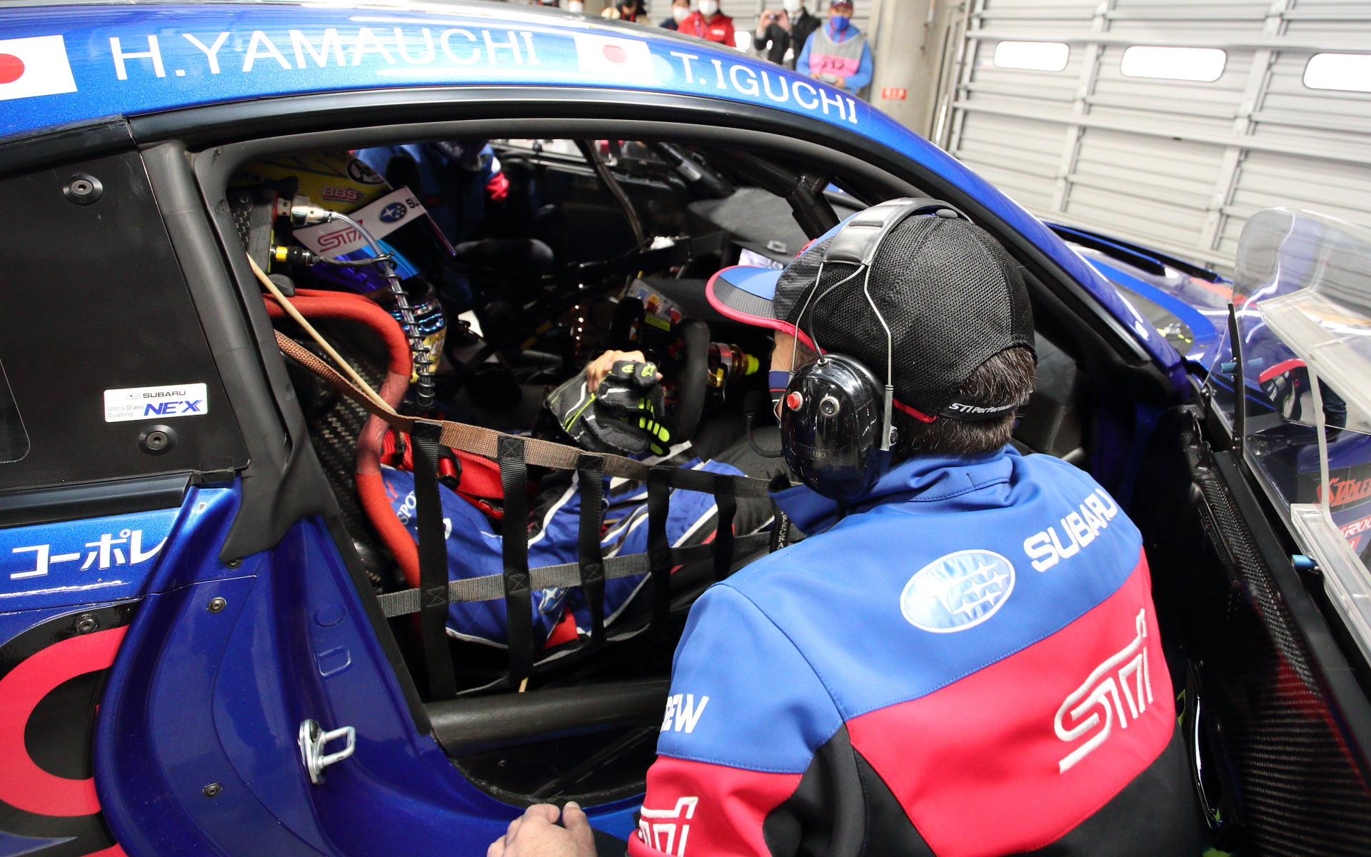 山内選手はGT300マシンのテストに専念していた