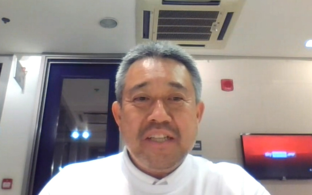 チャンピオン獲得後オンラインインタビューに答えるホンダF1マネージングディレクター 山本雅史氏