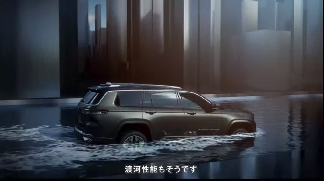 車高をアップさせるエアサスペンションは渡河性能も大きく向上させる