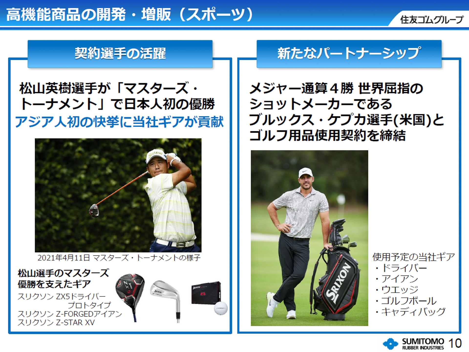 高機能商品の開発・増販（スポーツ）