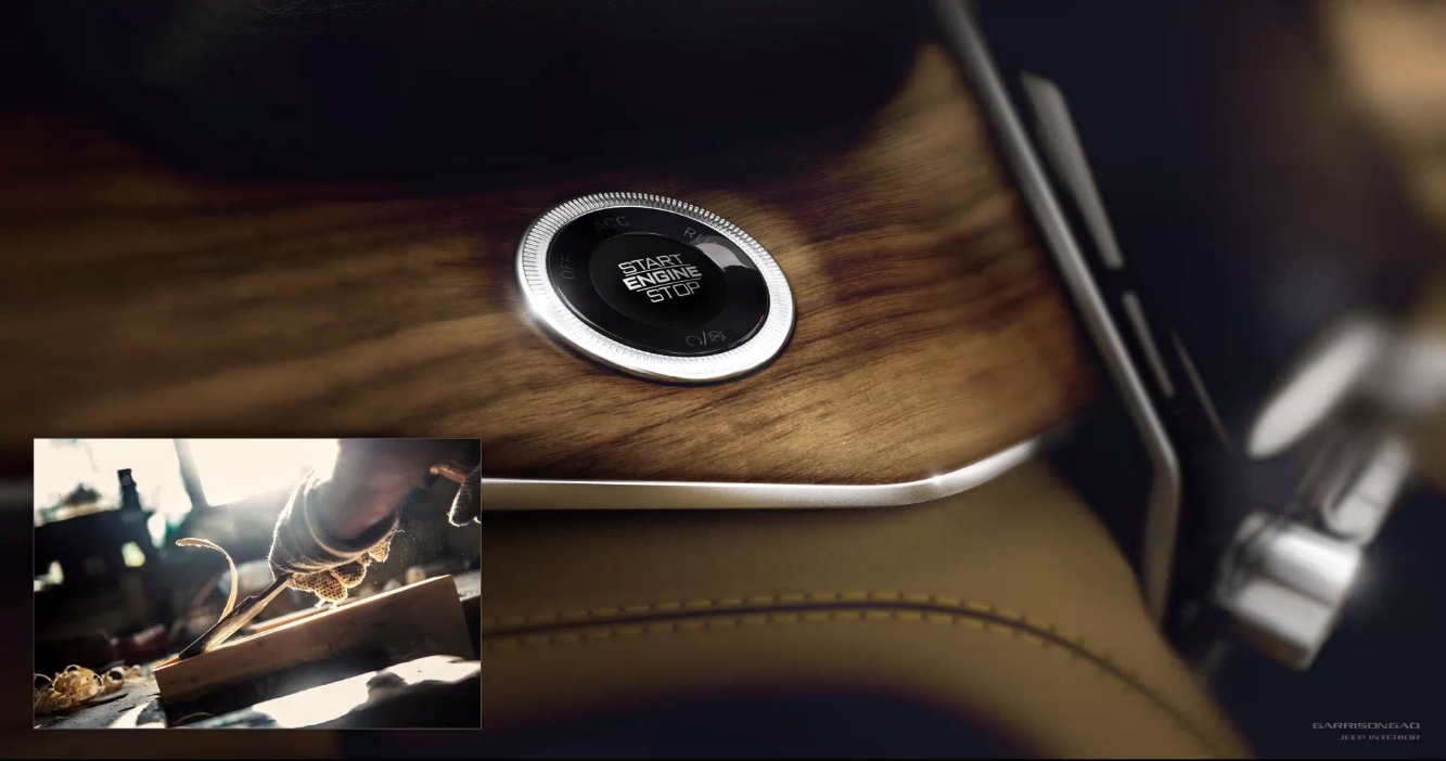 ウッドパネルやダブルステッチのレザーパッドで手作業の柔らかさを表現