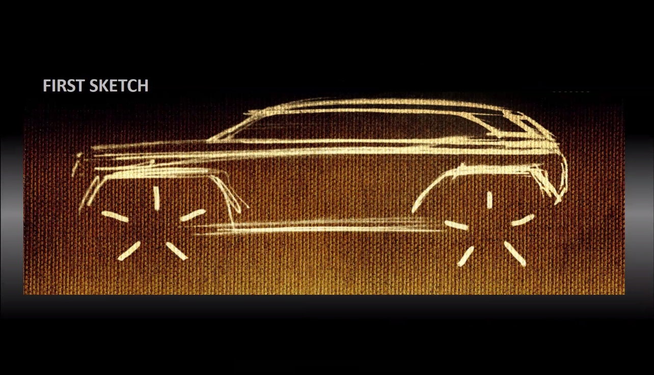 グランドチェロキーのファーストスケッチ