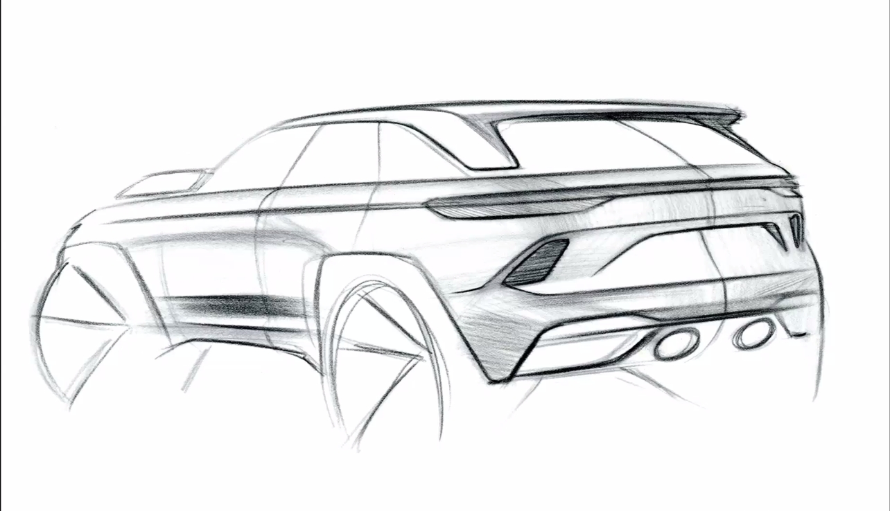 スケッチを重ねていく中でクルマとしてのキャラクターが組み込まれていく