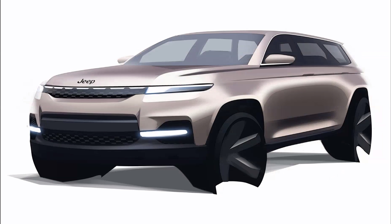 スケッチからCGとなり、肉付けが進んできたもの。安定感が増してきているが、フロントマスクなどはここからさらに発展していく