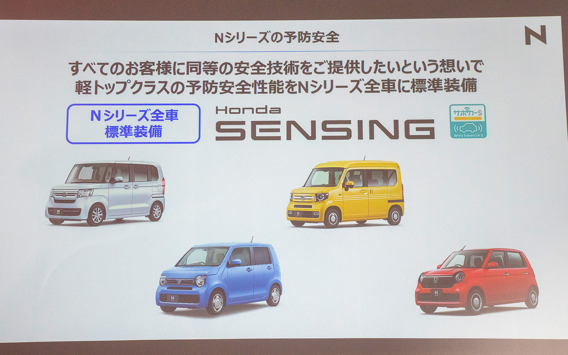 Nシリーズの安全性能について