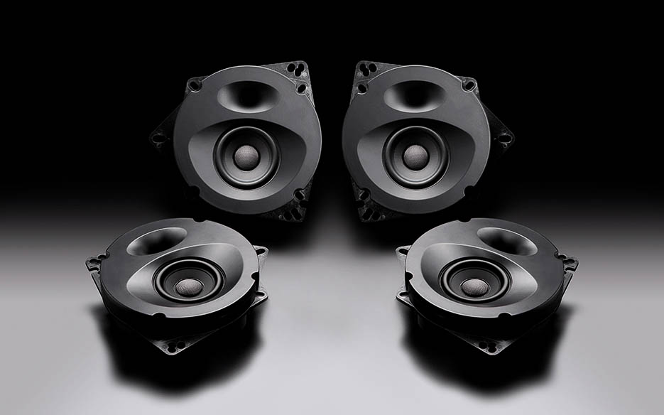 ソニックデザイン スピーカーパッケージ「SFR-AQUA111E」フロント＋リアセット（スタンダードモデル）　価格：7万7000円（取付工賃別）