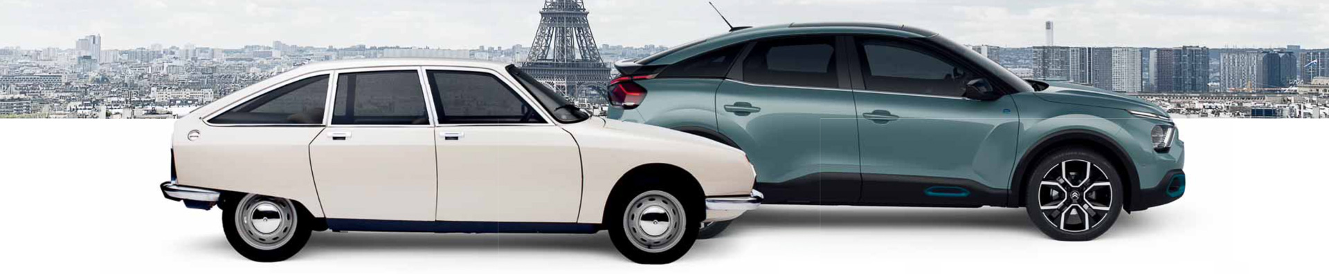 ルーフラインやサイドシルエットはかつてのミドルクラスシトロエンの名車「GS」を想起させるもの