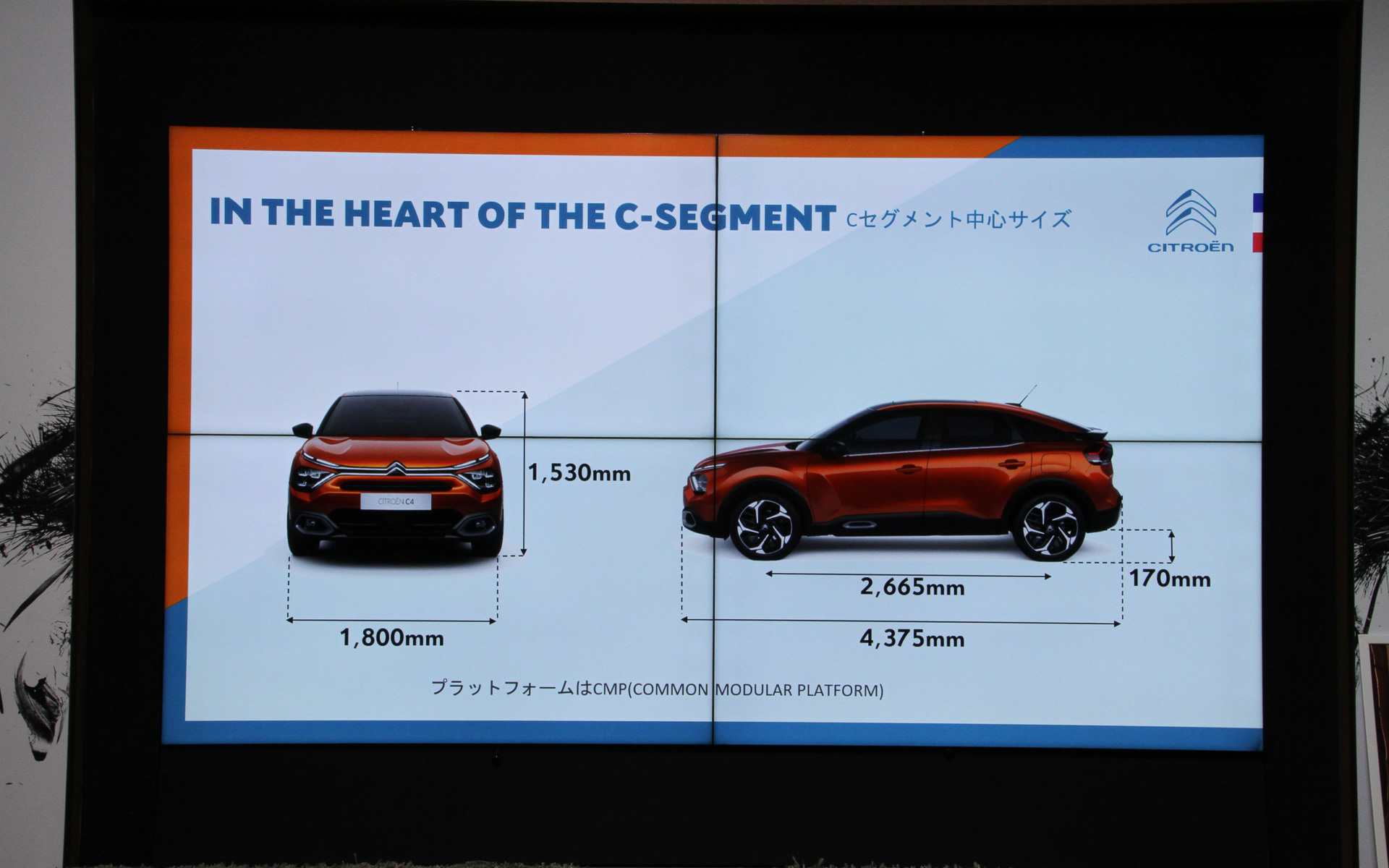 新型C4のボディサイズ
