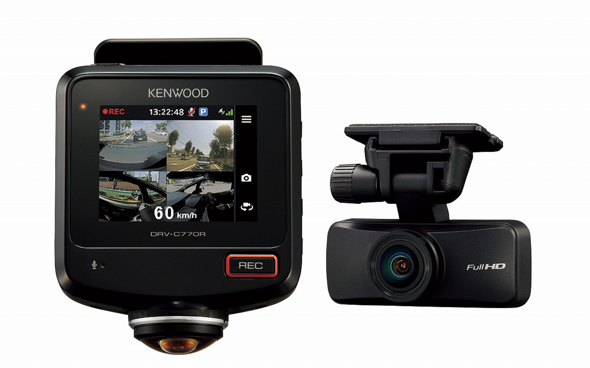 360°撮影対応2カメラドライブレコーダー「DRV-C770R」