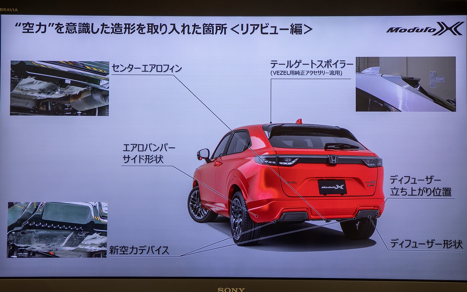 実効空力が盛りこまれたエアロの造形
