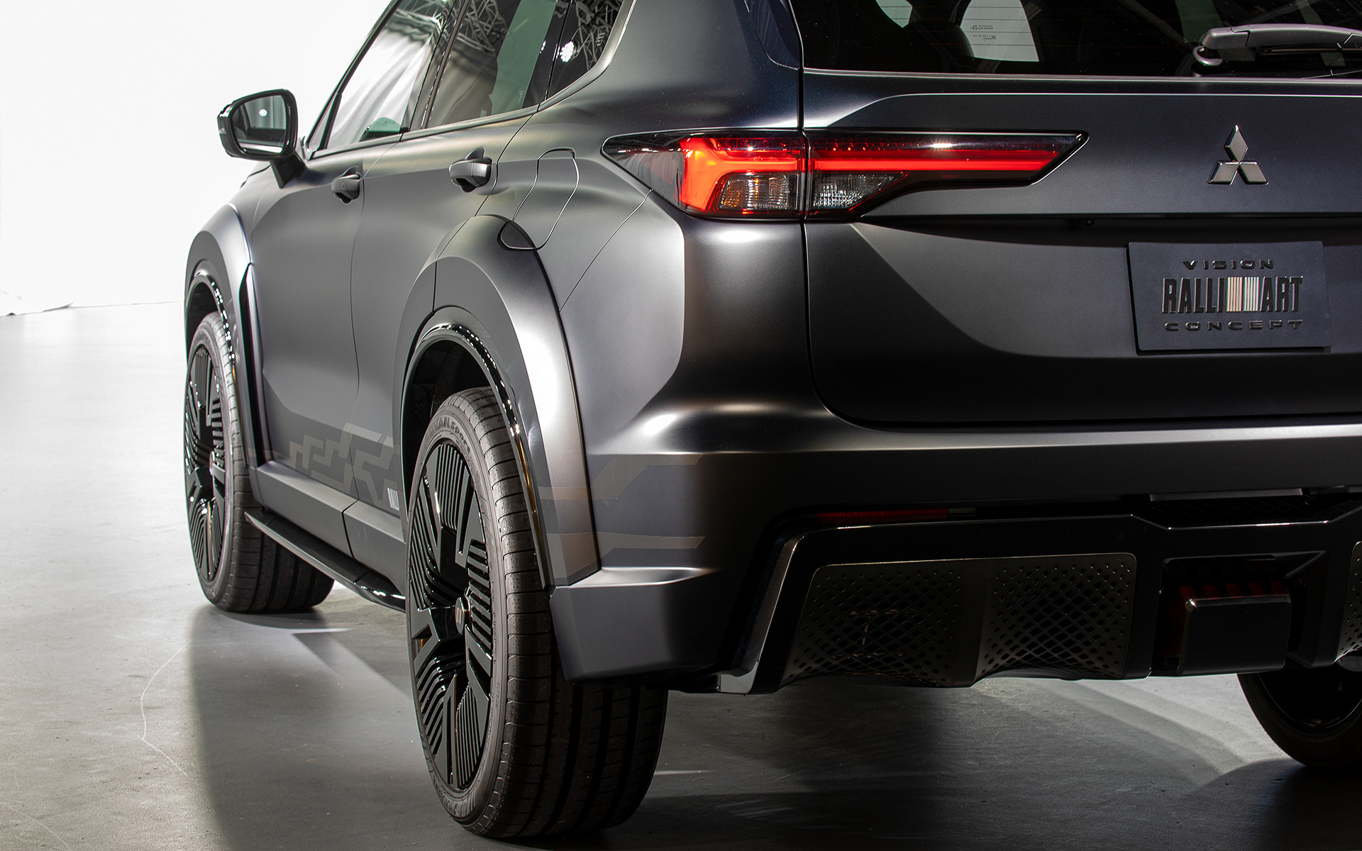 リアから見たオーバーフェンダー