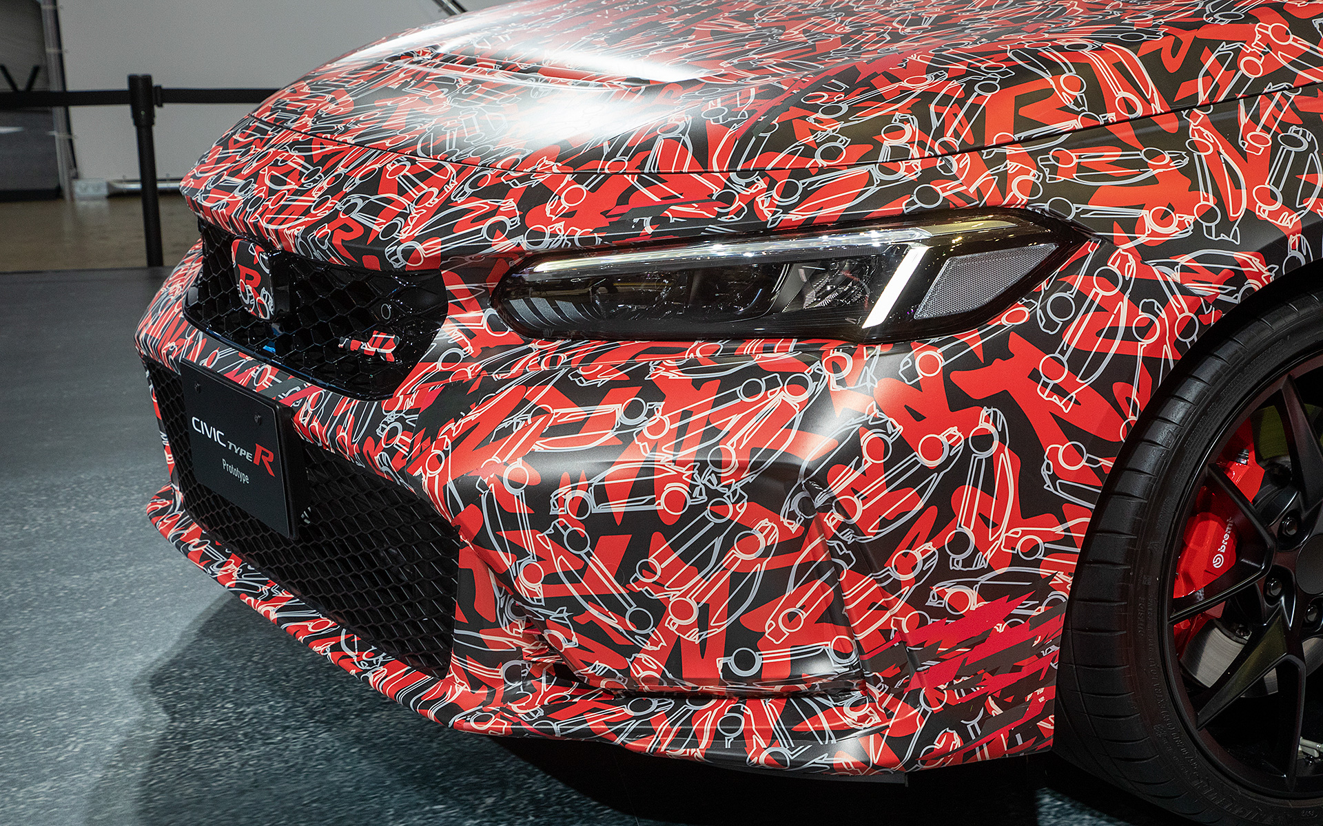 シビックTYPE Rのフロントまわり