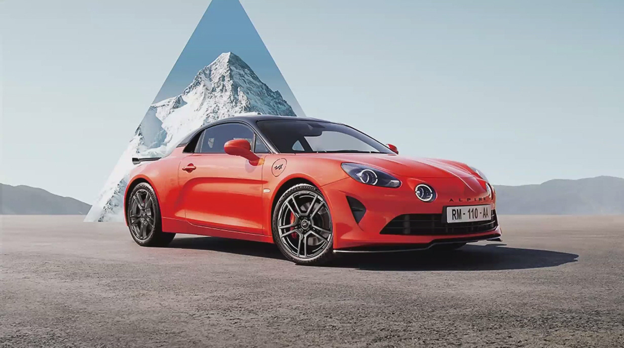 新しいA110のデビューを記念して30台が用意されるA110S アセンションは、カーボンパーツなどの装着で走行性能を磨き上げた限定車