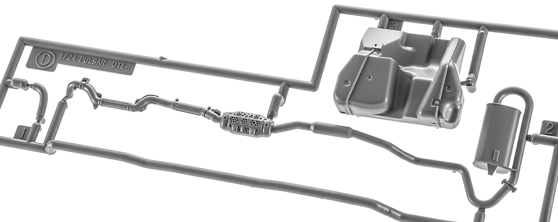 排気管+燃料タンク（パーツカラー：ダークグレー）