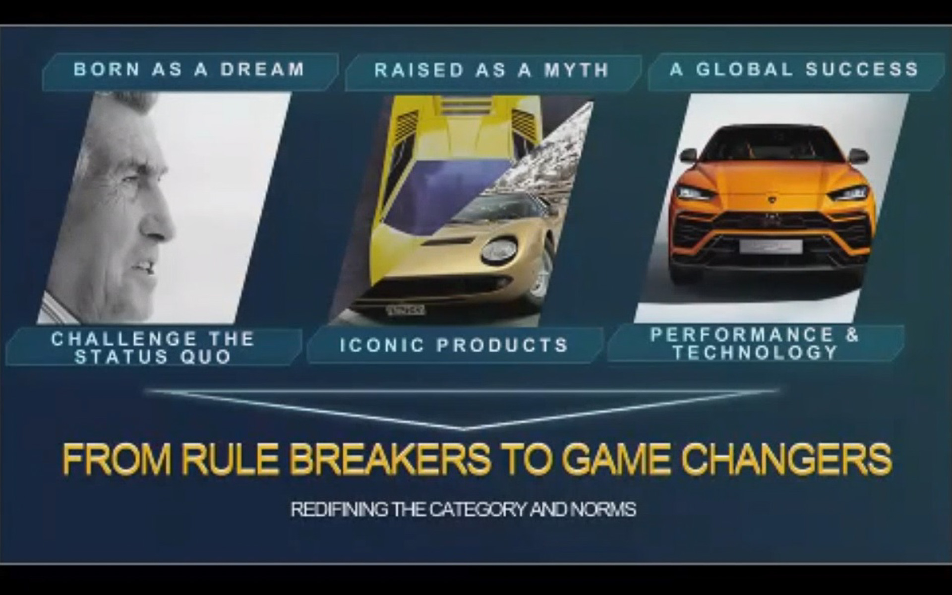 ランボルギーニのプレスカンファレンスがオンラインにて実施された