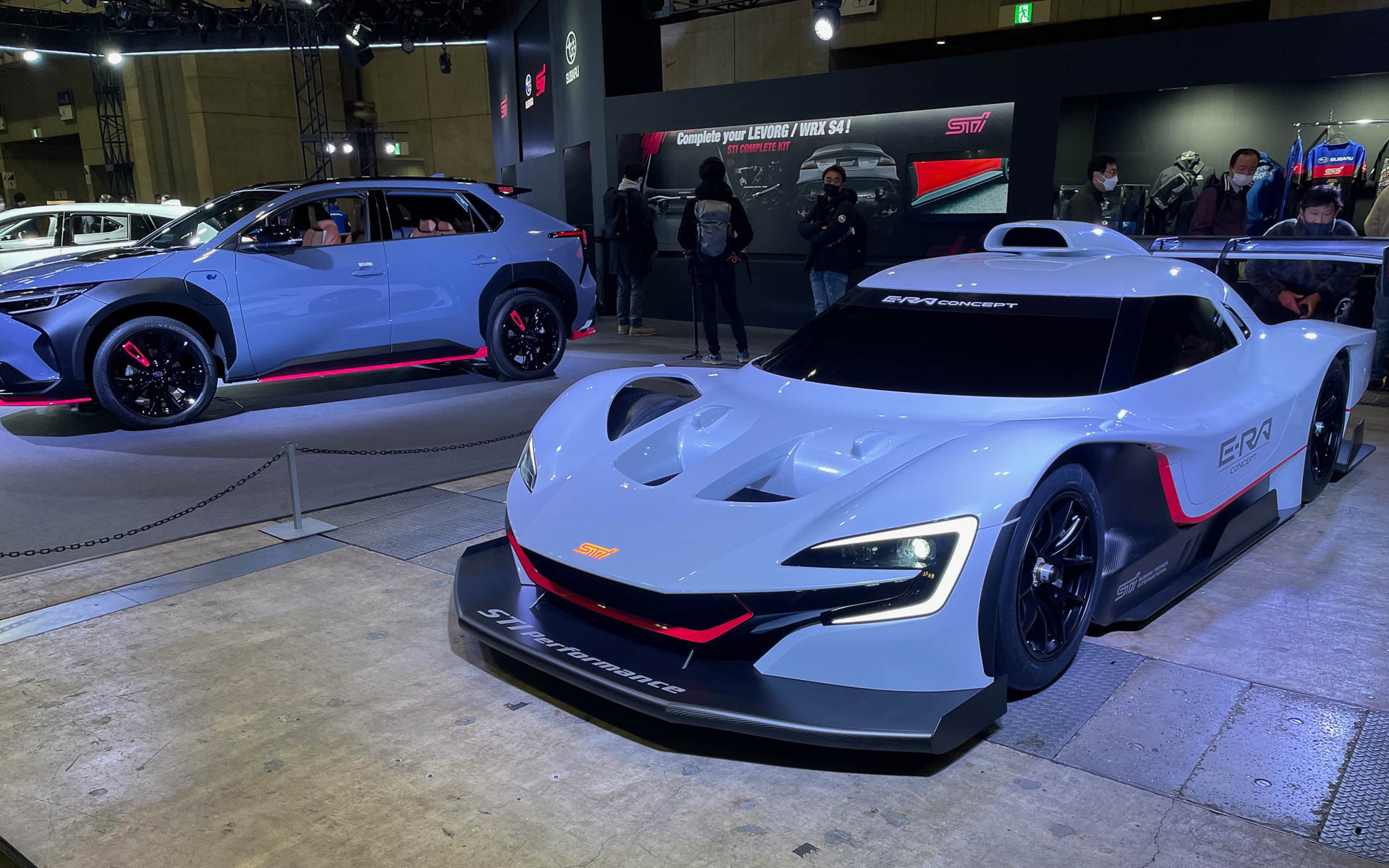 STI E-RA CONCEPT。4輪モーターのレーシングカー。今年中には走る姿を見せてくれるようです。楽しみ！