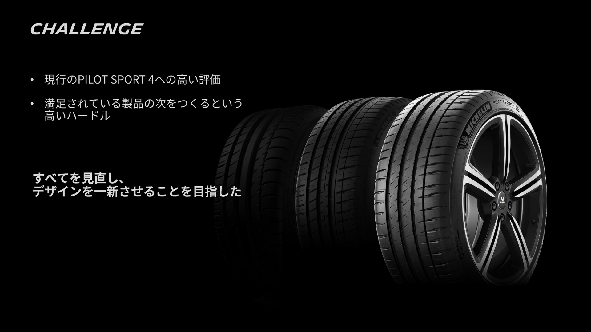 現行商品パイロット スポーツ 4の完成度が高く後継開発は高いハードルだったという