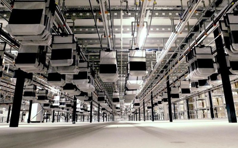 吊り下げ式高速仕分けシステム「Pocket Sorter」（イメージ）