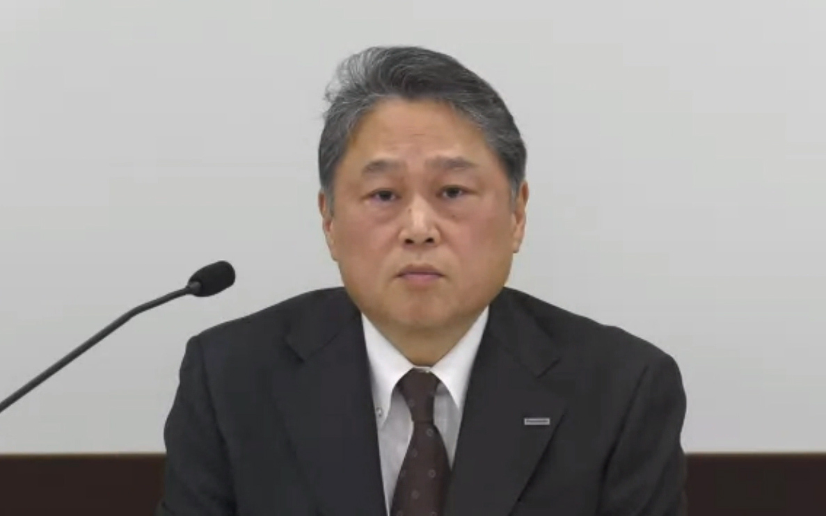 2021年度第3四半期（2021年4～12月）連結業績を発表したパナソニック株式会社 取締役専務執行役員兼グループCFOの梅田博和氏