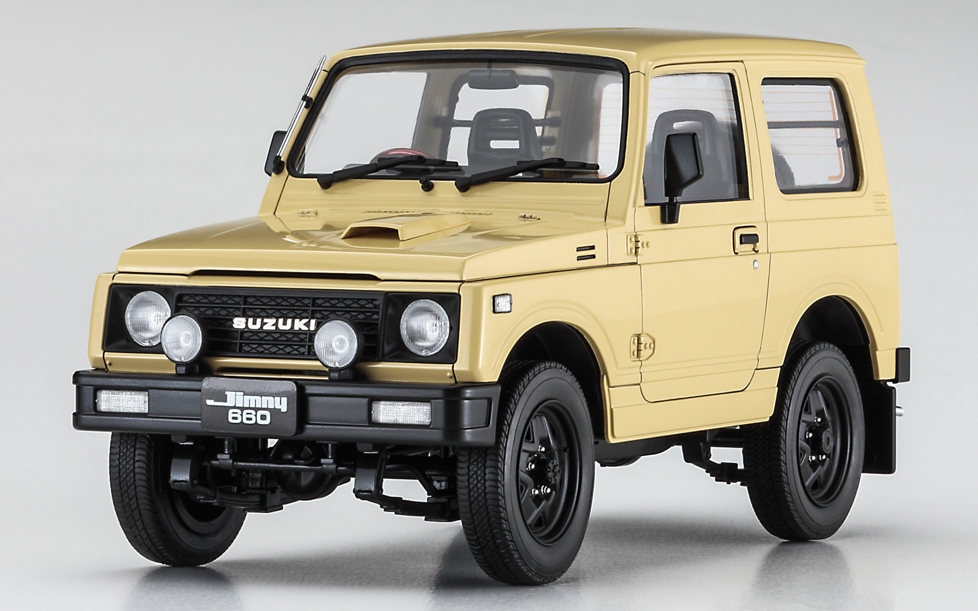 1/24スケールプラモデル「スズキ ジムニー（JA11-1型） w/ウッドステアリング」