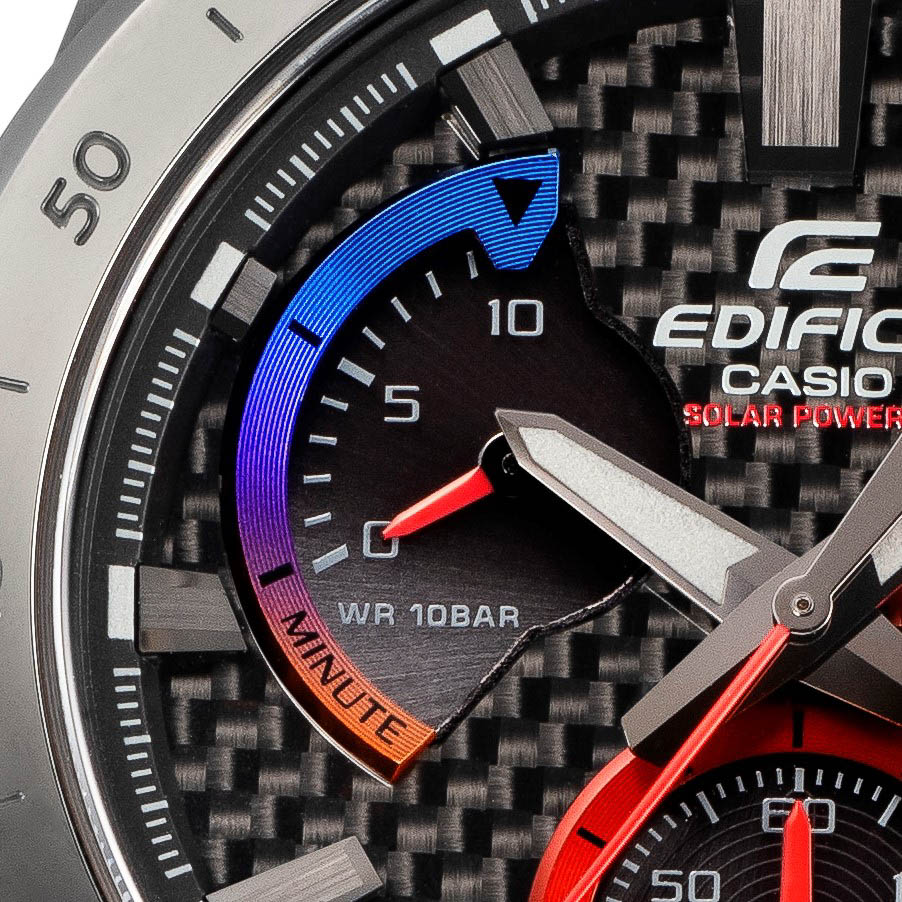 インダイアルはチタンマフラーのヒートグラデーションを表現