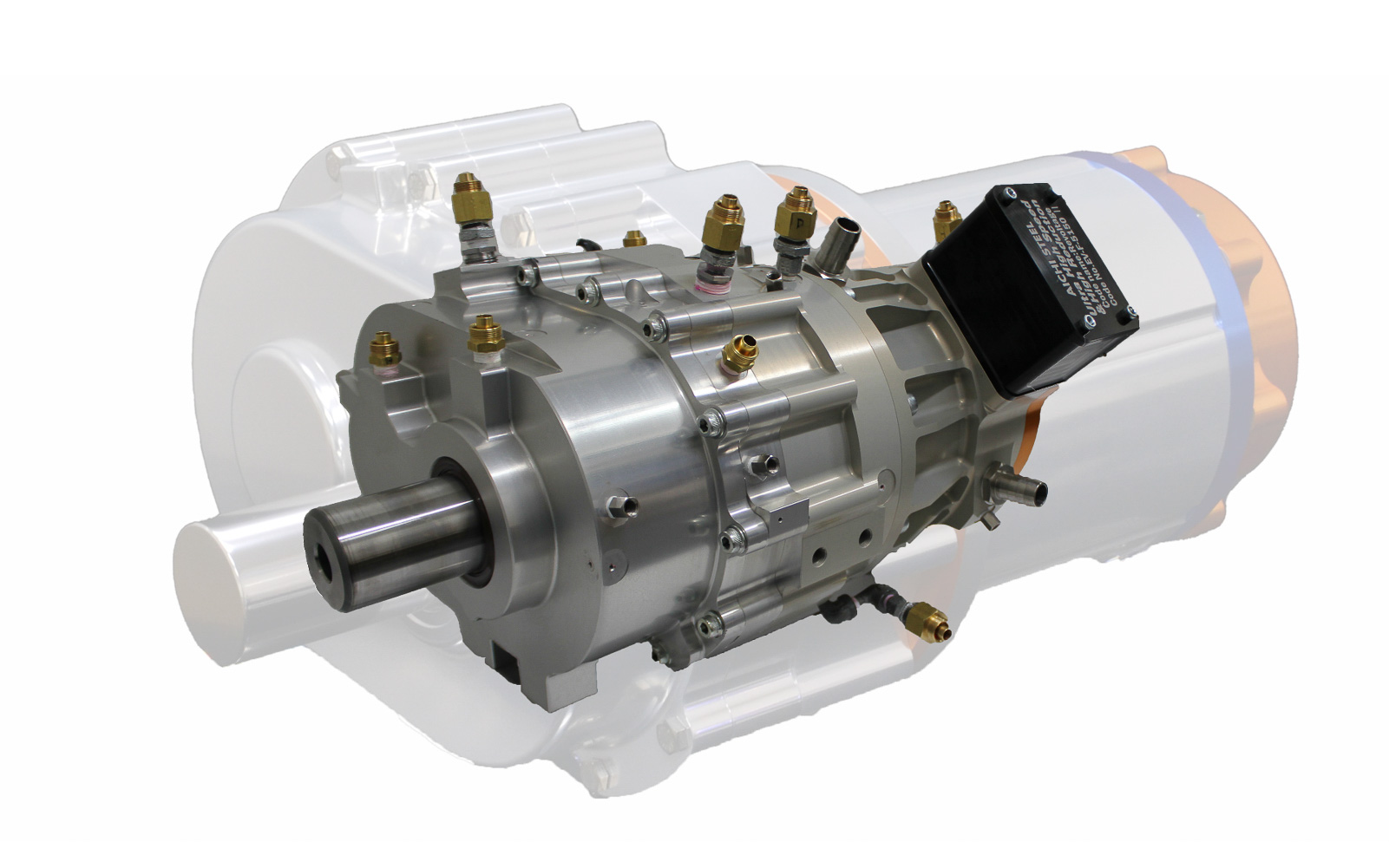 次世代電動アクスルと従来製品のサイズ比較イメージ