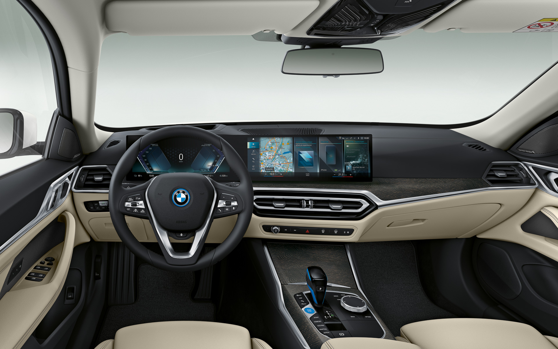 i4 eDrive40のボディサイズは4785×1850×1455mm（全長×全幅×全高）、ホイールベースは2855mm。車両重量は2080kg、車両総重量は2355kg