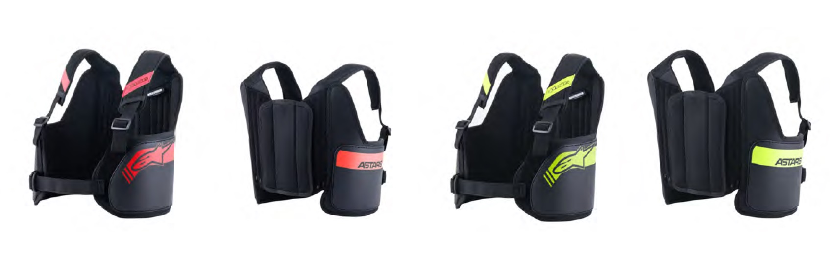 新色BLACK RED（左）、BLACK YELLOW FLUD（右）