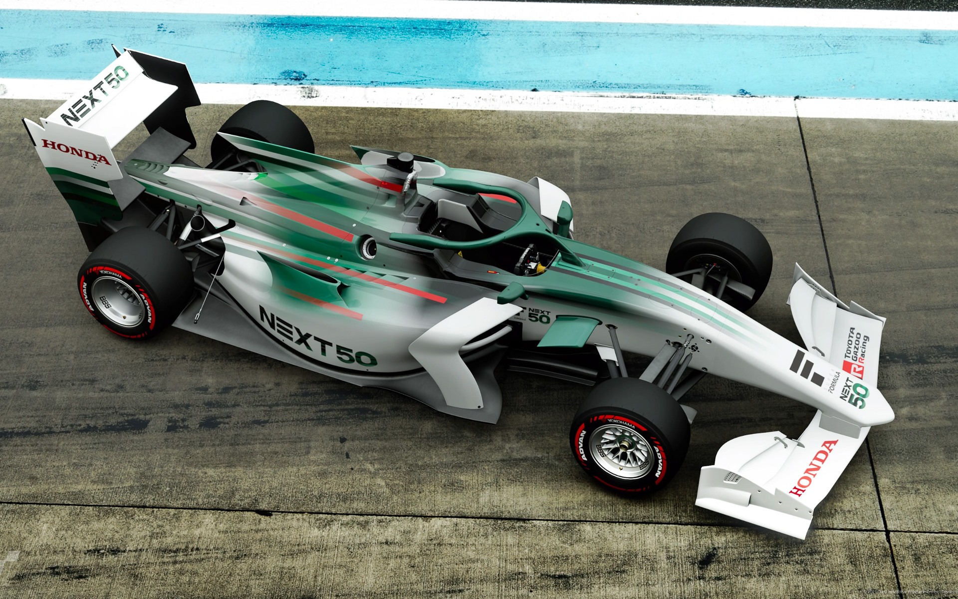 SF NEXT 50 テストカーイメージ（PlayStation4用ソフトウェア「グランツーリスモSPORT」にて制作したもの （C）2019 Sony Interactive Entertainment Inc. Developed by Polyphony Digital Inc.）