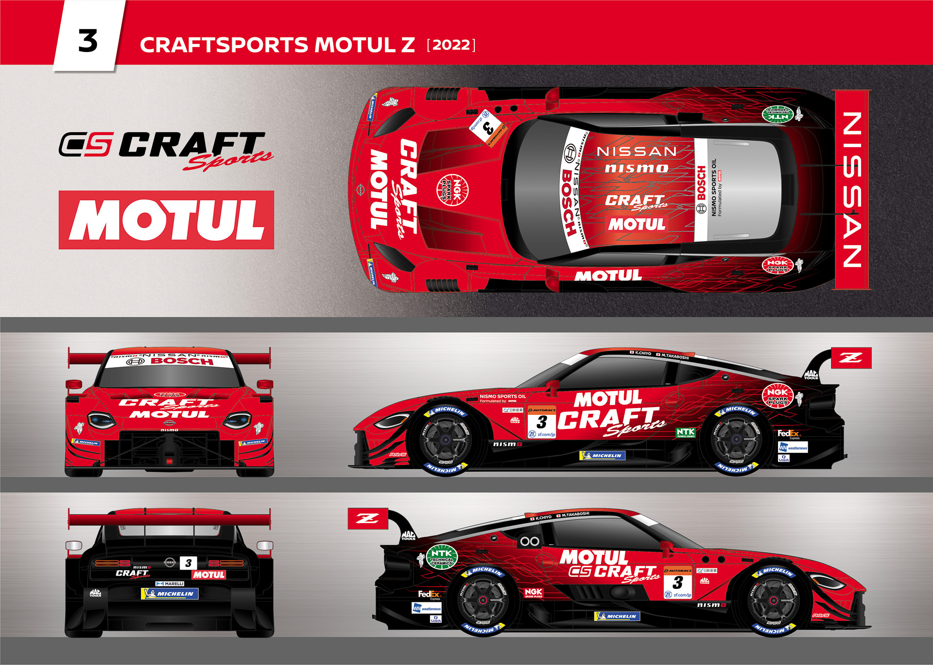 3号車 NDDP RACING「CRAFTSPORTS MOTUL Z」イメージ