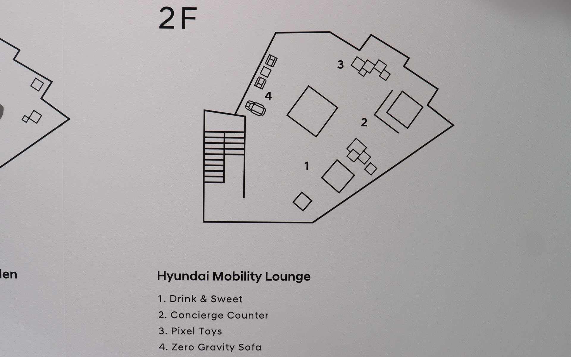2階はコンセプト展示やラウンジスペースとなる「Hyundai Mobility Lounge」