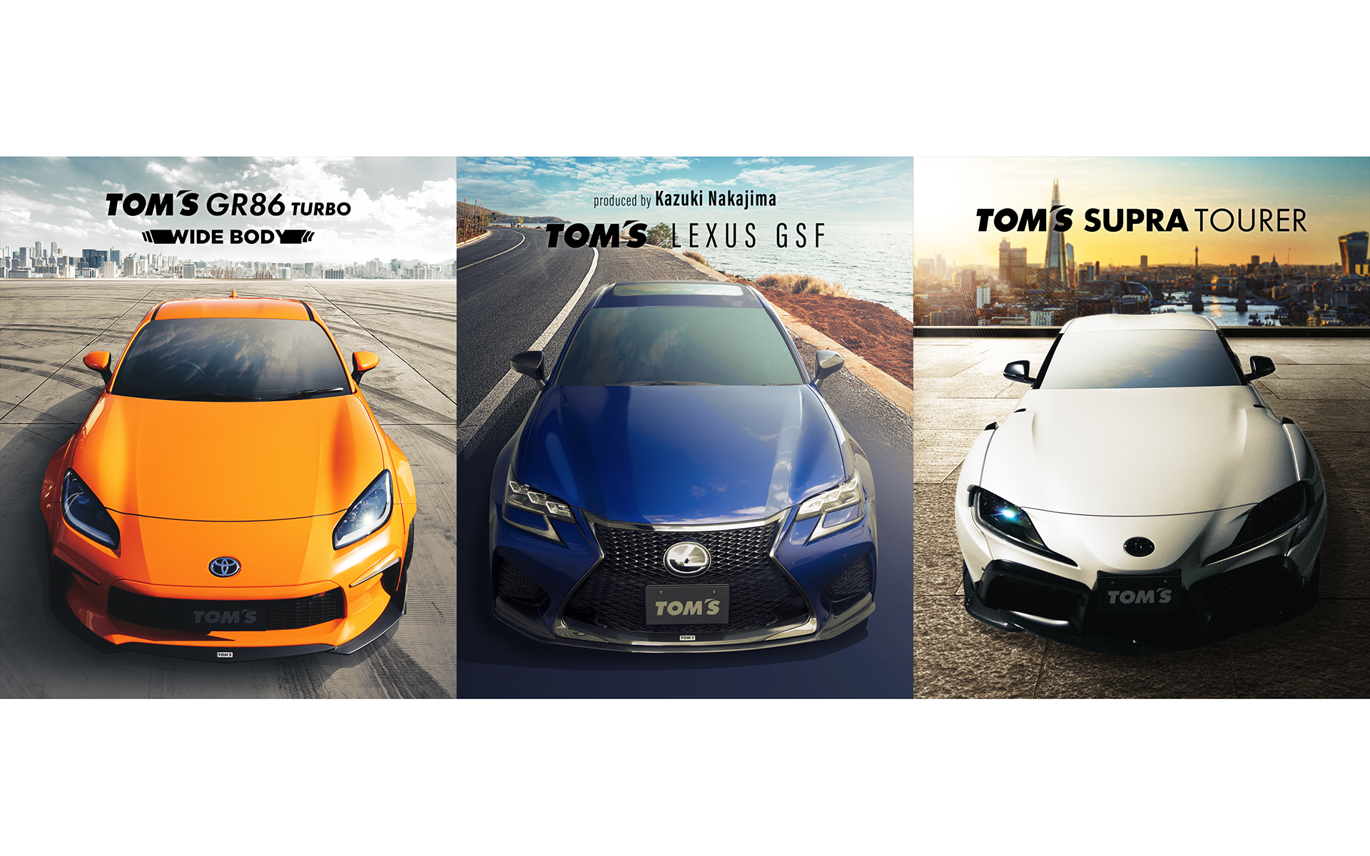 「東京オートサロン2022」で発表した3台のコンプリートカーの注文受付を開始