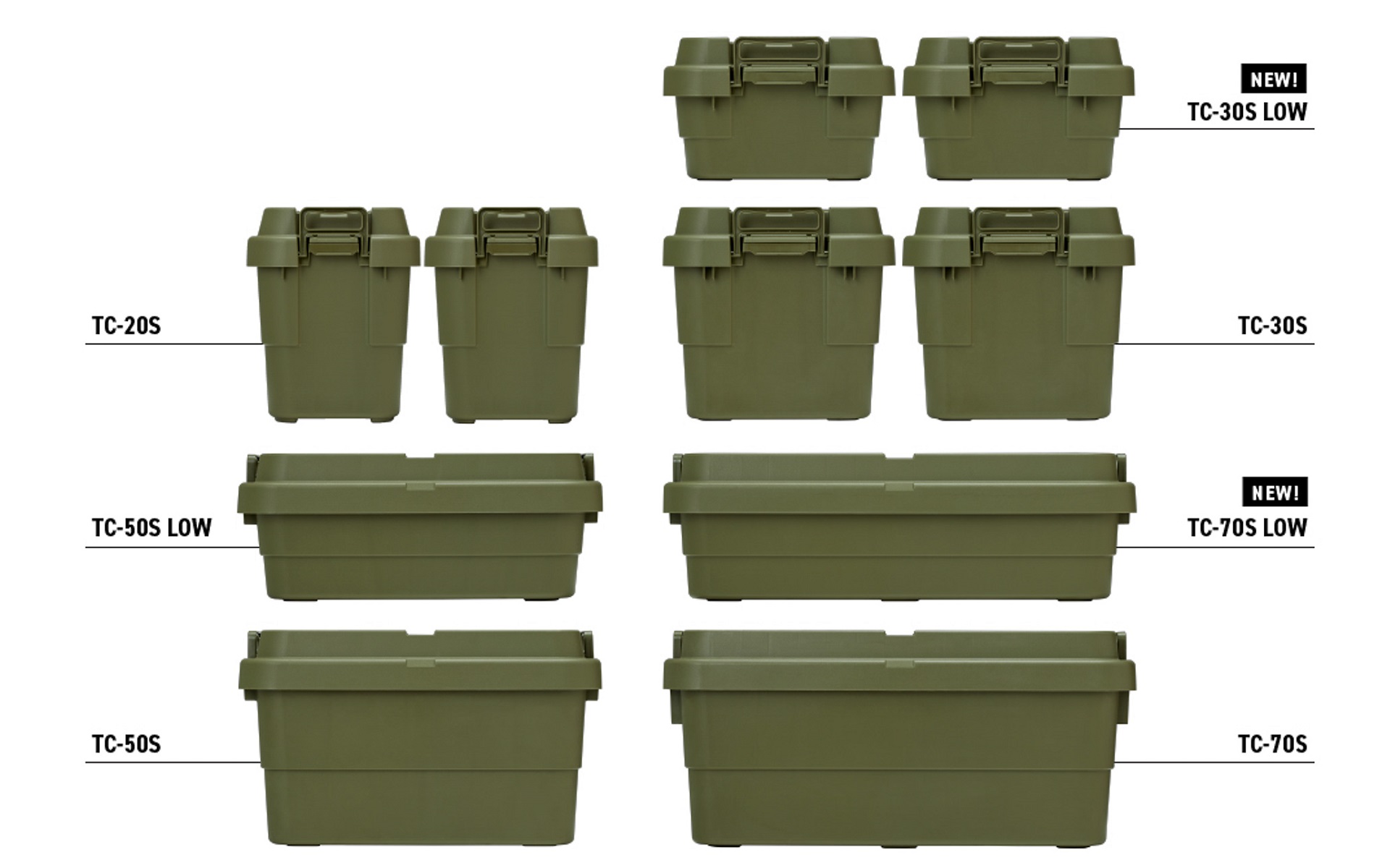 トランクカーゴシリーズのサイズ一覧