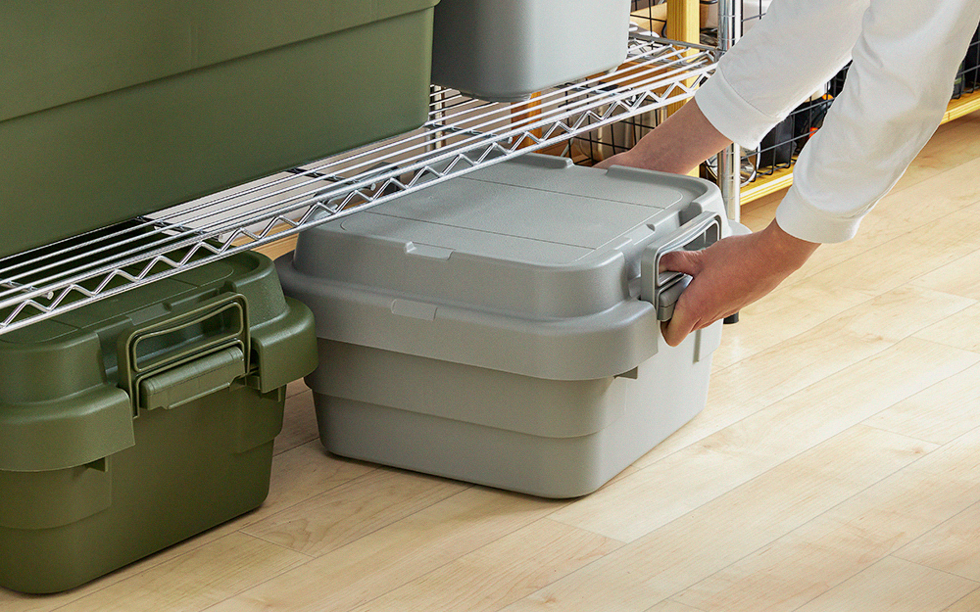 高さのない場所にも入るので収納の幅が広がる