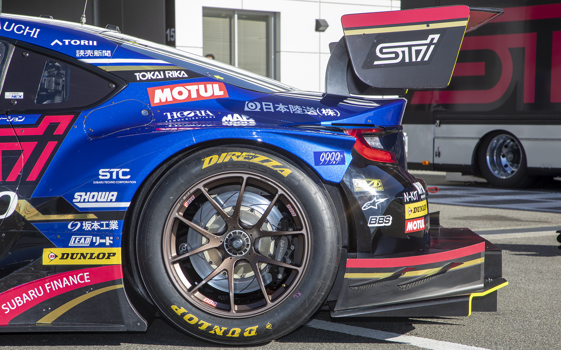 SUBARU BRZ GT300 2022のホイール。BBS製