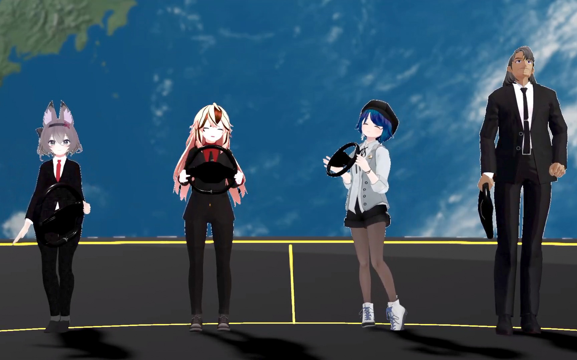 VRコミュニティのインフルエンサーが、さまざまなワールドで「ハンドルぐるぐる体操」を実演する動画も公開されている