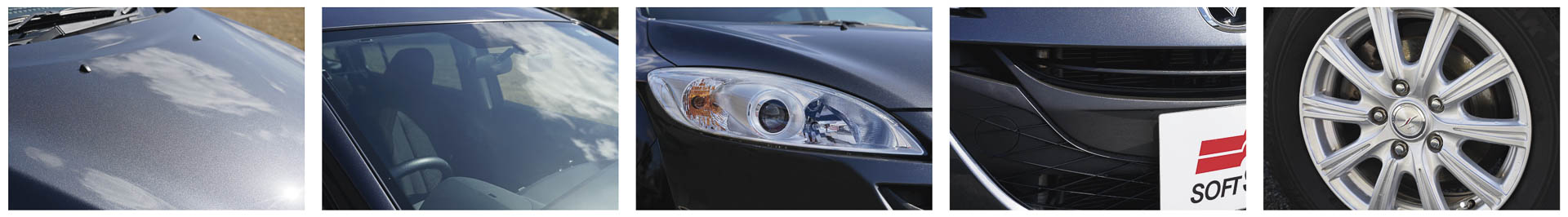 ボディやガラス以外のエクステリアパーツにも利用可能