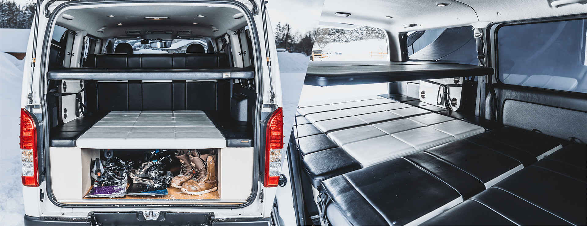 車中泊に必要な装備をパッケージ