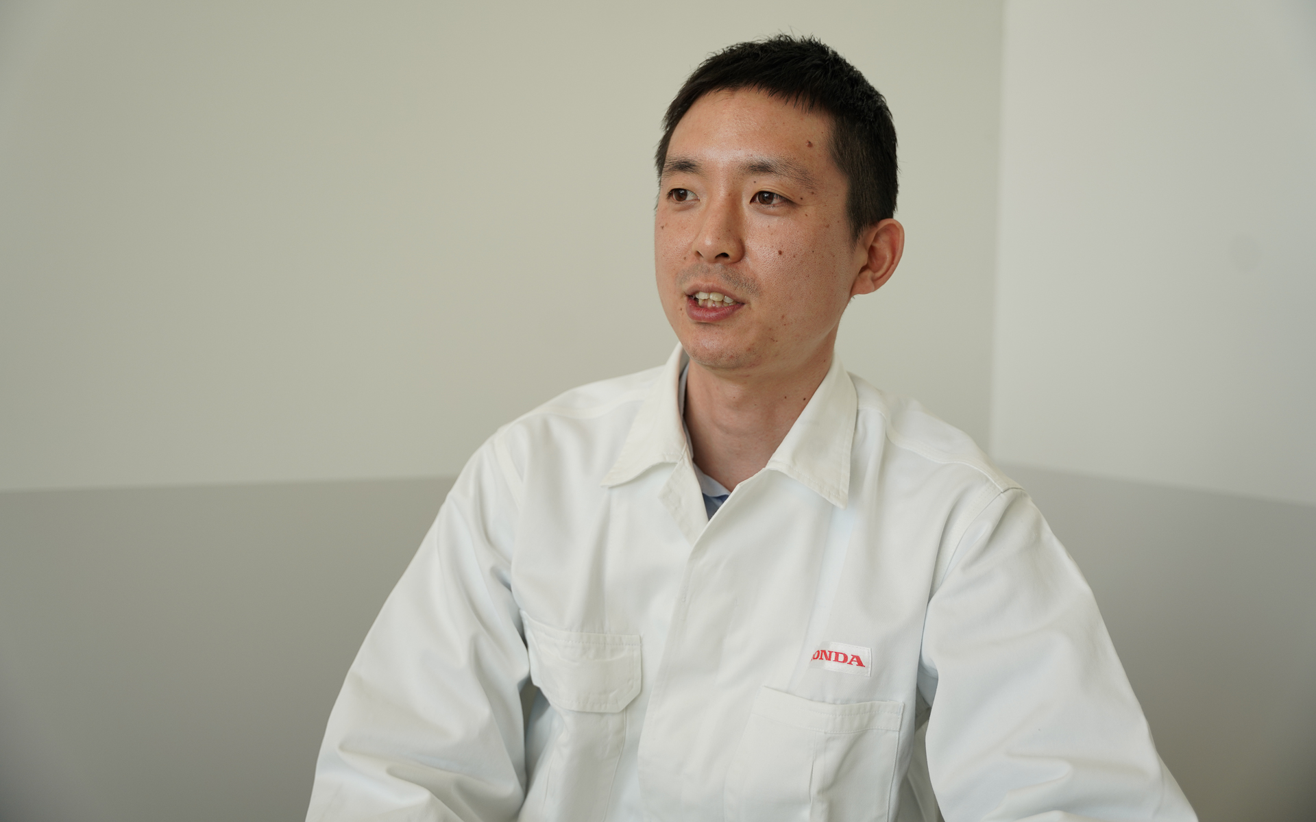 フィット e:HEV Modulo Xの足まわり開発を担当する吉田裕貴氏