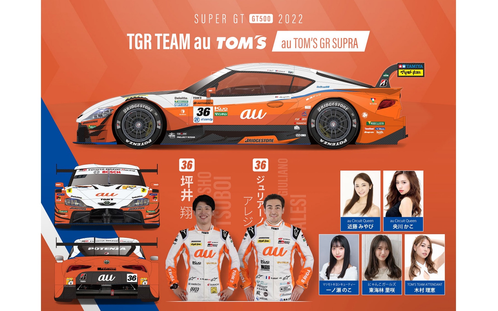 トムスが2022年シーズンのモータースポーツ参戦体制を発表した