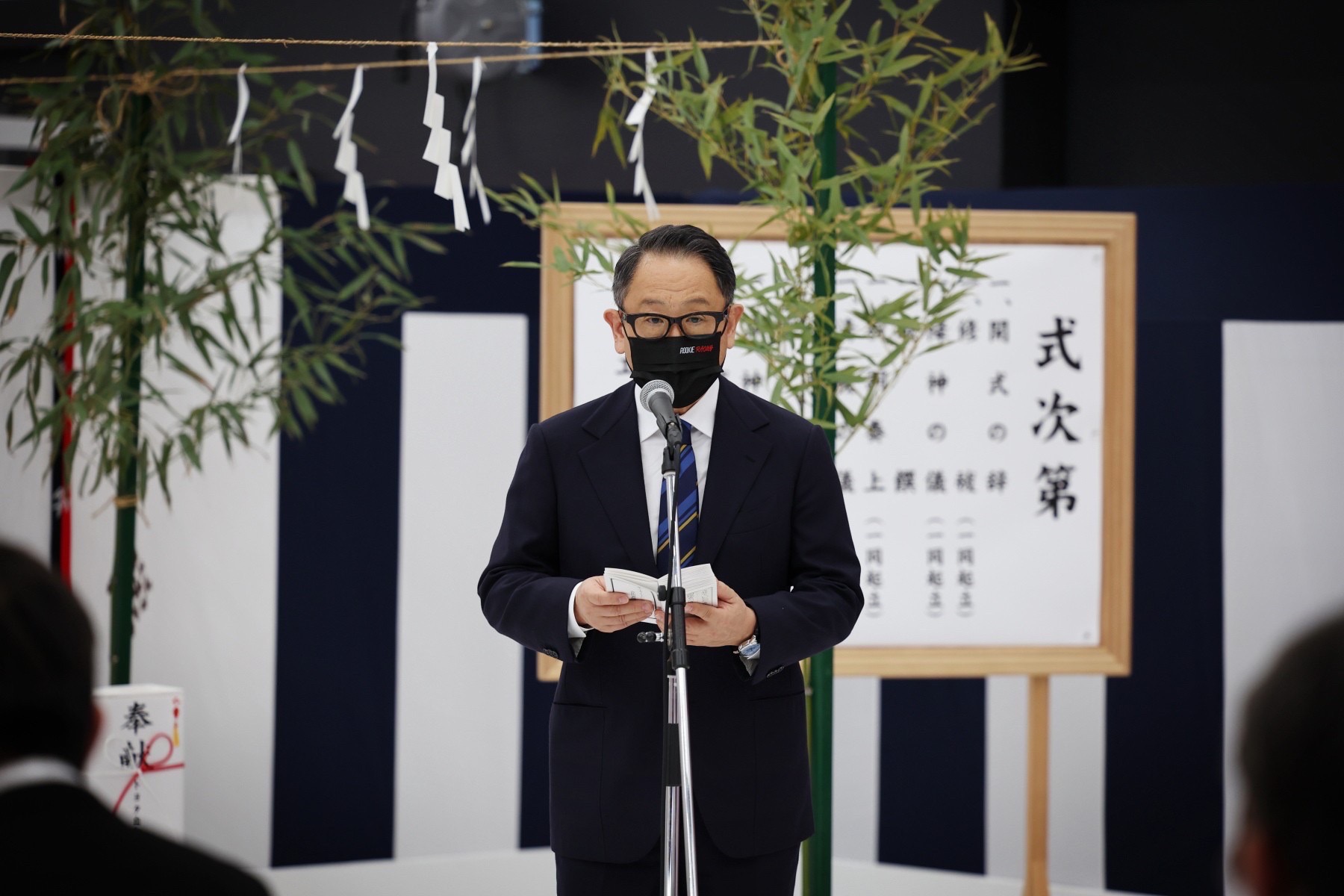 2つの思いを語る豊田章男代表　写真撮影：三橋仁明 / N-RAK PHOTO AGENCY