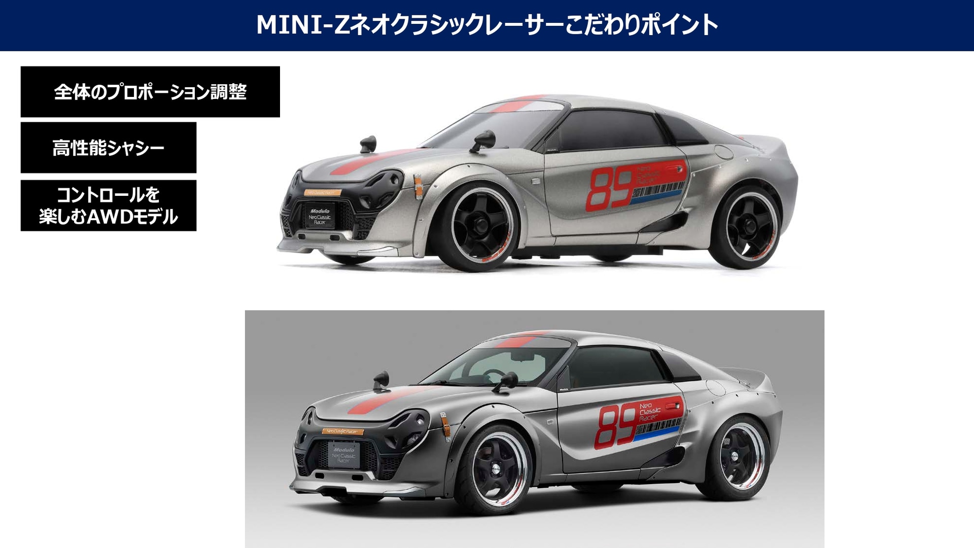 ミニッツ ネオクラシックレーサーのこだわりポイント