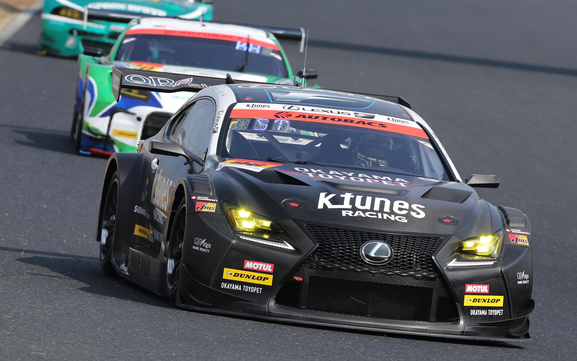 新田守男選手と高木真一選手のベテランドライバーコンビとなった96号車のK-tunes RC F GT3。新田選手はGT300最多勝を伸ばせるかが注目される