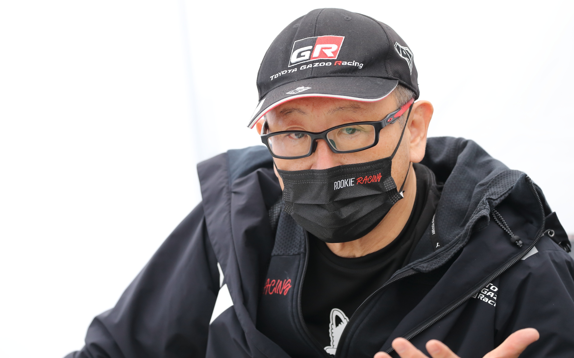 TOYOTA GAZOO Racing ラリーチャレンジ第1戦 安芸高田でのモリゾウ選手。ラリーの翌週にサーキットで走ることになる