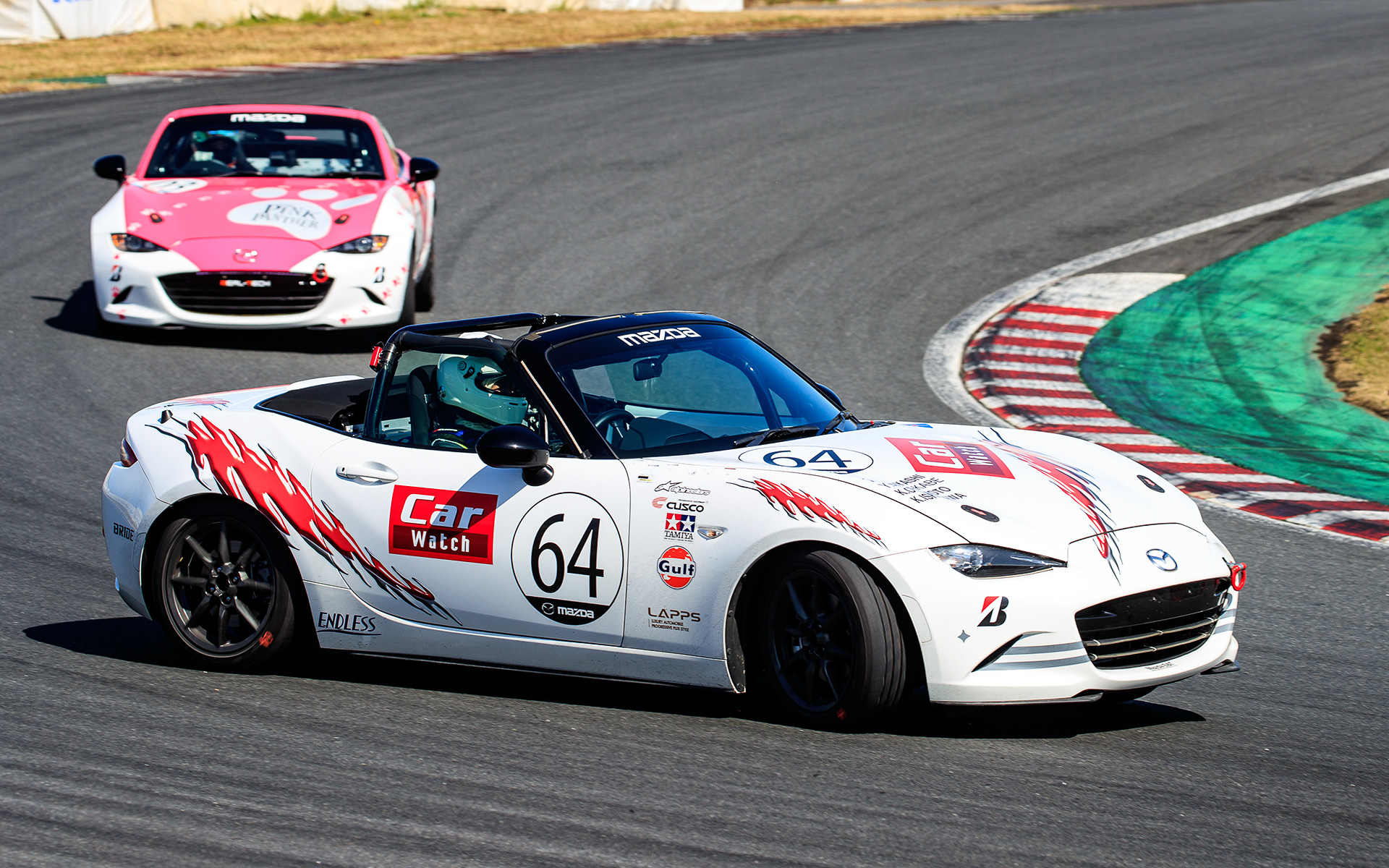 タイムアタック中の岡本氏