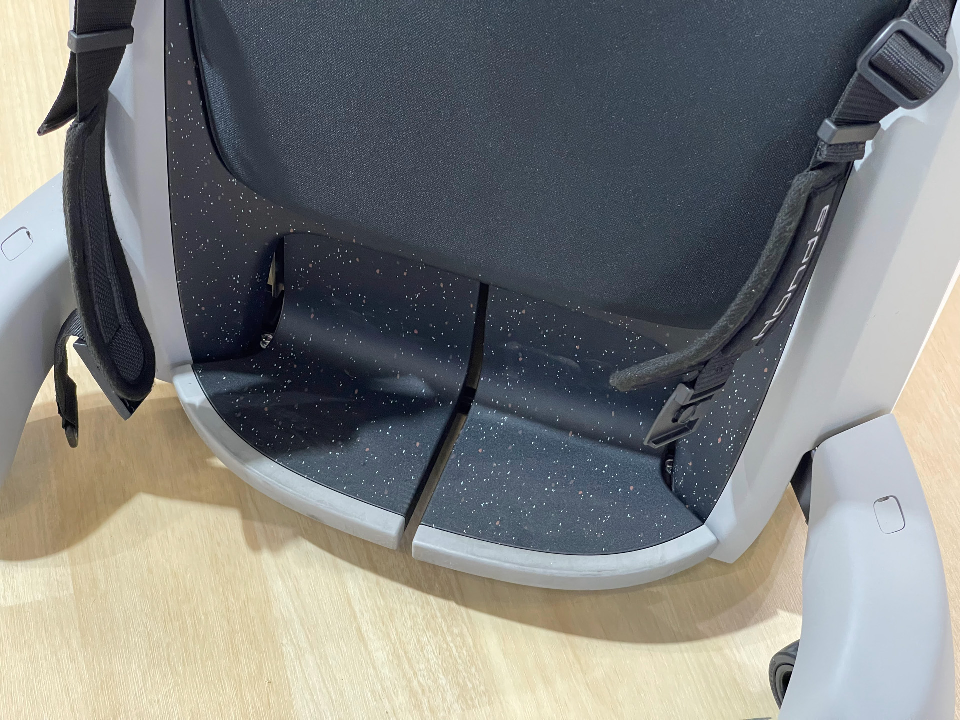 車いすユーザー視点では使いにくいと感じた、フットレストや背もたれなども、今後は使用者にあわせたカスタマイスが可能になるとのこと