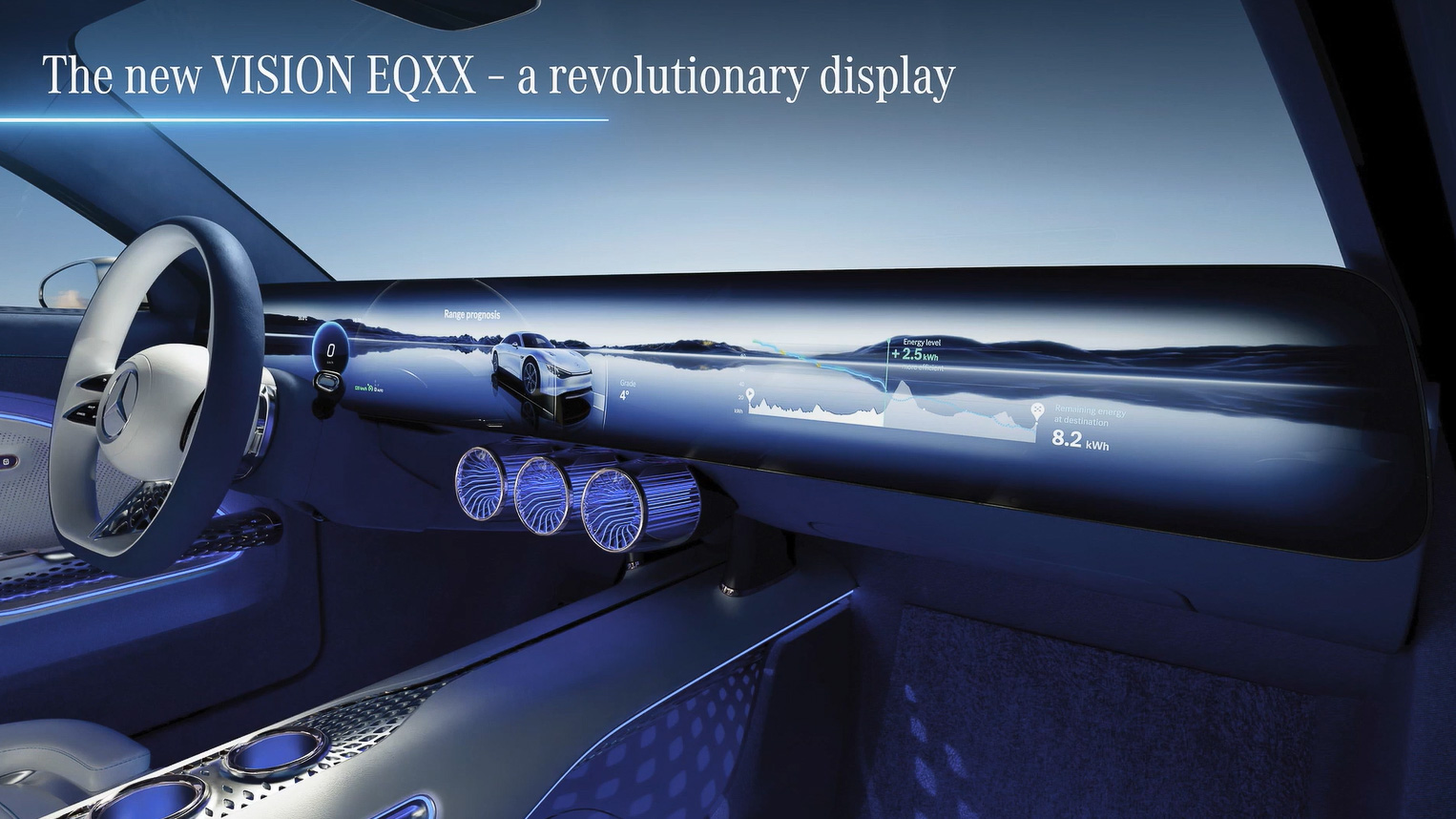 ヴィジョン EQXXのコクピット