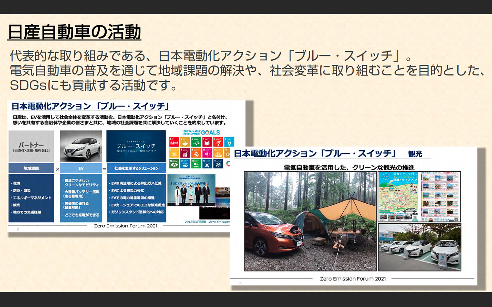 2018年5月からサステナブル社会を目指すために行なっている「ブルースイッチ活動」についての紹介