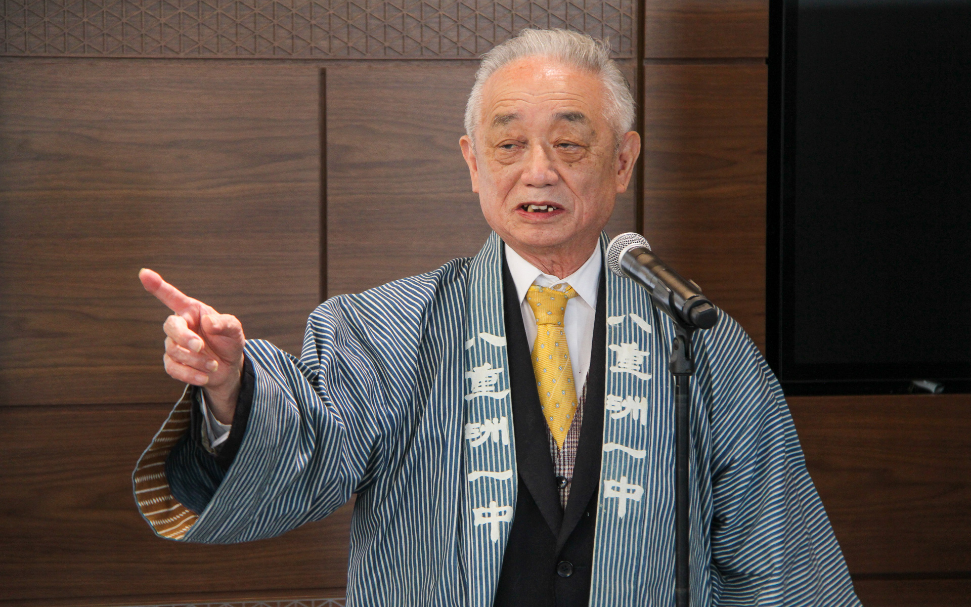 日本橋六之部地区委員会 会長 八重洲一丁目中町会 会長の府川利幸氏