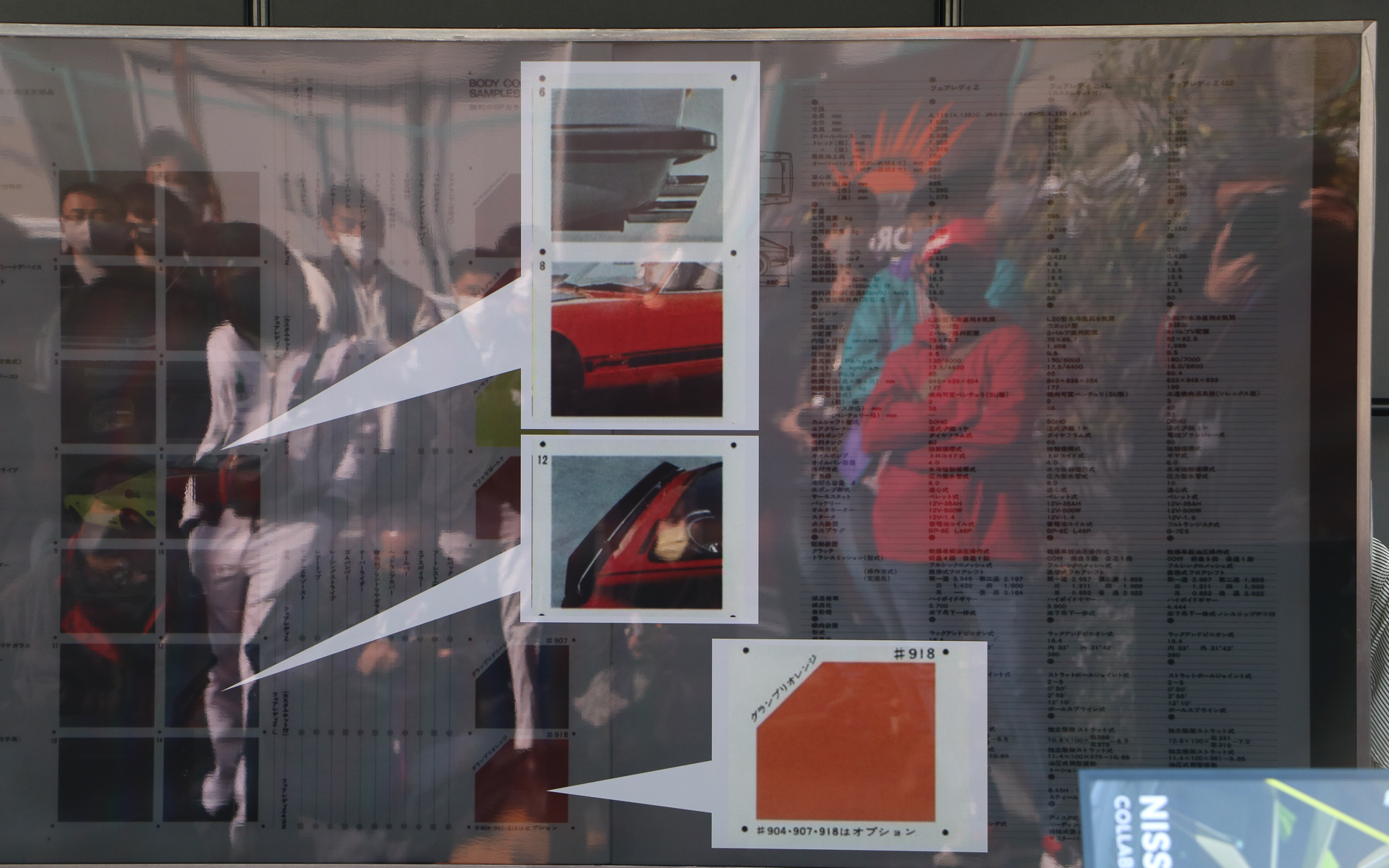 ボディカラーだけでなくオプションパーツも当時のカタログからヒントを得たという